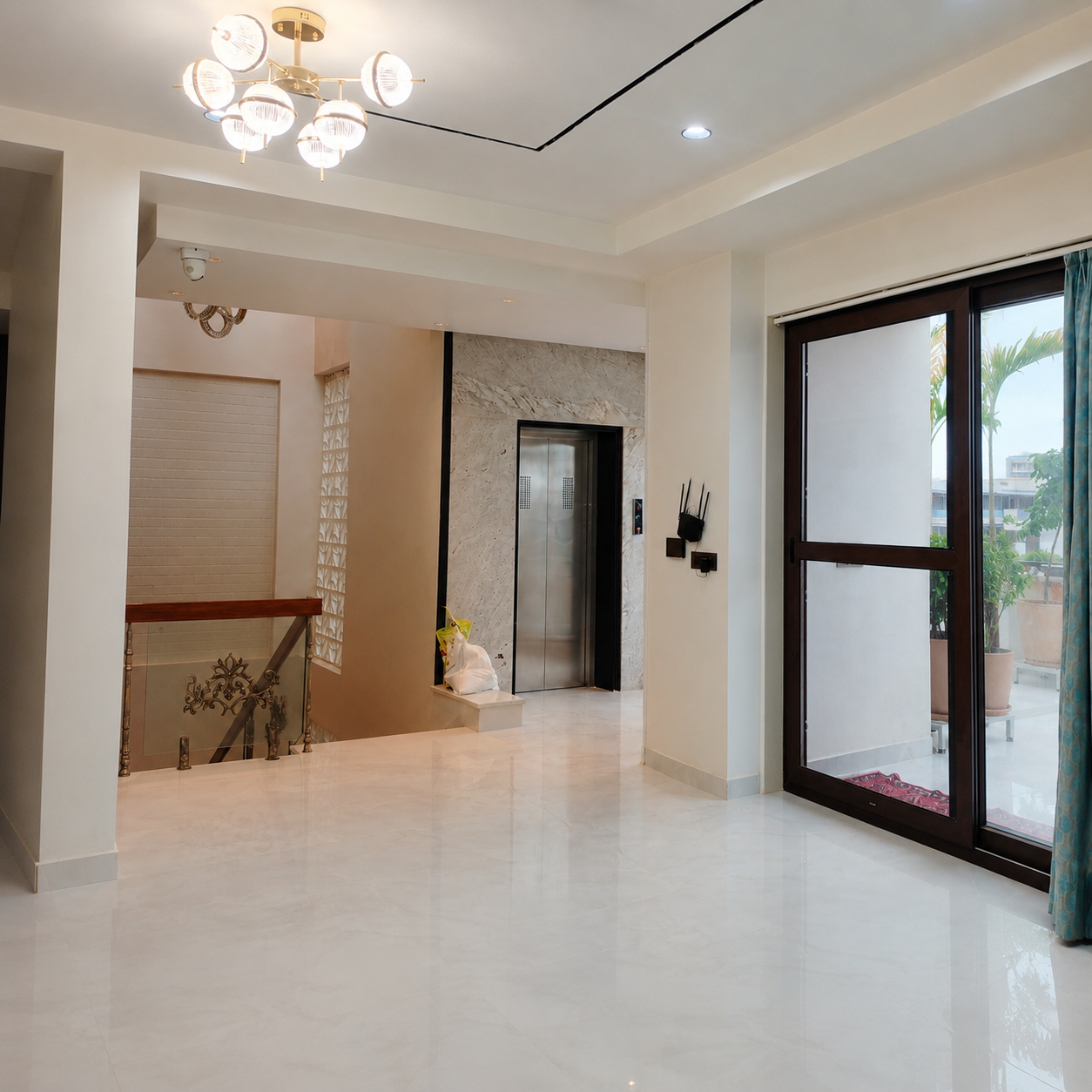 Modern house renovation in Jaipur featuring a bright and luxurious renovated home interior